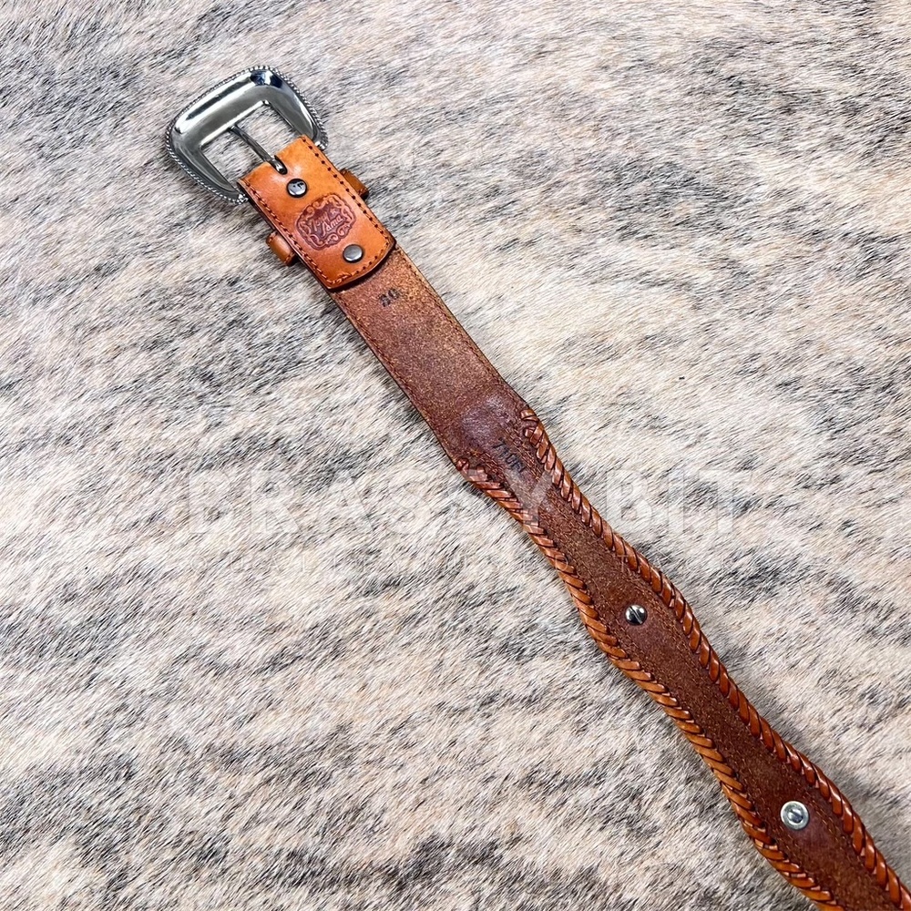 Tony Lama Horsehair Belt w/ Buckle - Picture 4 of 6